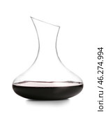 Decanter of wine on white background. Стоковое фото, фотограф Pixel_shot / Фотобанк Лори