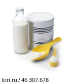 Baby formula on white background. Стоковое фото, фотограф Pixel_shot / Фотобанк Лори