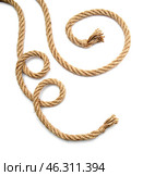 Ropes on white background. Стоковое фото, фотограф Pixel_shot / Фотобанк Лори