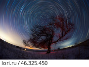 Звездные треки. Стоковое фото, фотограф Вадим Ашмаров / Фотобанк Лори