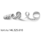 Measuring tape on white background. Стоковое фото, фотограф Pixel_shot / Фотобанк Лори