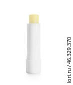 Natural lip balm on white background. Стоковое фото, фотограф Pixel_shot / Фотобанк Лори