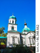 Трехсвятительская церковь. Город Тюмень (2015 год). Стоковое фото, фотограф Александр Тараканов / Фотобанк Лори