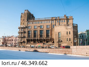 ДК связи - здание, переделанное из Реформатской церкви. Санкт-Петербург (2012 год). Редакционное фото, фотограф Александр Алексеев / Фотобанк Лори