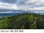 Вид на скалы Белоградчик (Belogradchik) ,природная достопримечательность, Болгария (2019 год). Стоковое фото, фотограф Дымов Игорь / Фотобанк Лори