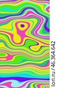 Liquid psychedelic pattern of curved lines. Стоковая анимация, аниматор Александра Конопля / Фотобанк Лори