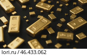 gold bars and nuggets are moving, reflecting the essence of luxury and wealth. Стоковое AI-видео, аниматор Оксана Медведева / Фотобанк Лори