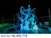 Ледяная скульптура на Байкале, на Olkhon Ice Fest. Стоковое фото, фотограф Римма Тельнова / Фотобанк Лори