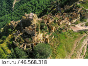 Республика Дагестан. Вид на заброшенное село Гамсутль (2022 год). Стоковое фото, фотограф Валерий Шарифулин / ТАСС / Фотобанк Лори