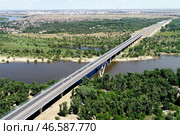 Волгоградская область. Мост через реку Ахтубу (2020 год). Стоковое фото, фотограф Дмитрий Рогулин / ТАСС / Фотобанк Лори
