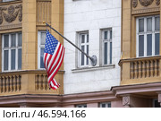 Государственный флаг Соединенных Штатов Америки. Стоковое фото, фотограф Станислав Красильников / ТАСС / Фотобанк Лори