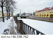 Зима в Санкт-Петербурге. Набережная Крюкова канала. Стоковое фото, фотограф Александр Алексеев / Фотобанк Лори