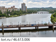 Донецк. Мост через реку Кальмиус. Стоковое фото, фотограф Николай Тришин / ТАСС / Фотобанк Лори