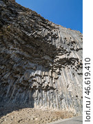 Basalt columns in Garni Gorge, Armenia. Стоковое фото, фотограф Юлия Белоусова / Фотобанк Лори