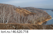 Кемеровская область. Турист на Яшкинских скалах. Стоковое фото, фотограф Максим Киселев / ТАСС / Фотобанк Лори