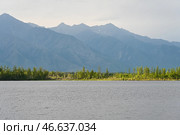 Забайкальский край. Река Чара и горы. Стоковое фото, фотограф Евгений Епанчинцев / ТАСС / Фотобанк Лори