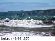 Море во время шторма. Стоковое фото, фотограф Андрей Рубцов / ТАСС / Фотобанк Лори