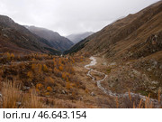 Республика Кабардино-Балкария. Вид на ущелье Адыл-Су. Стоковое фото, фотограф Иван Губский / ТАСС / Фотобанк Лори