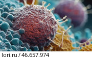 Viral cells abstract. Стоковое AI-видео, аниматор Ирина Старикова / Фотобанк Лори