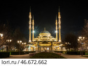 Чеченская Республика. Грозный. Мечеть "Сердце Чечни" (2024 год). Стоковое фото, фотограф Иван Губский / ТАСС / Фотобанк Лори