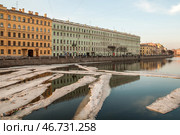Весенний Петербург. Вид с моста Ломоносова (2010 год). Стоковое фото, фотограф Александр Алексеев / Фотобанк Лори