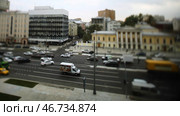 Roads are crammed with cars during rush hour, the concept of urban living. Стоковое фото, фотограф David Kashakhi / Фотобанк Лори