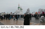 Город Ялуторовск. Народное гулянье на масленицу. Редакционное видео, видеограф Александр Тараканов / Фотобанк Лори