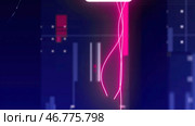 Abstract animation of the computers hacking process. Стоковая иллюстрация, иллюстратор David Kashakhi / Фотобанк Лори