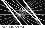 High Definition motion background featuring an infinite tunnel of colorful lines and shapes rotating over black background. Стоковая иллюстрация, иллюстратор David Kashakhi / Фотобанк Лори