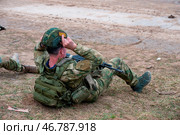 Подготовка военнослужащих на полигоне (2023 год). Редакционное фото, фотограф Sergey Rusanov / Фотобанк Лори