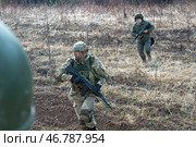 Подготовка военнослужащих на полигоне СВО (2023 год). Редакционное фото, фотограф Sergey Rusanov / Фотобанк Лори