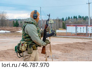 Подготовка военнослужащих на полигоне СВО (2023 год). Редакционное фото, фотограф Sergey Rusanov / Фотобанк Лори