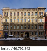 Доходный дом Терезы Лоренцевны Брунст, 1879. Санкт-Петербург, ул. Чайковского, 16. Редакционное фото, фотограф Александр Селезнев / Фотобанк Лори