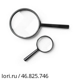 Увеличители, изолированные на белом фоне. Стоковое фото, фотограф Pixel_shot / Фотобанк Лори