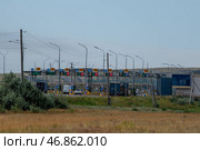 Пукт оплаты платной дороги в Казахстане (2024 год). Редакционное фото, фотограф Sergey Rusanov / Фотобанк Лори