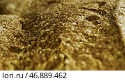 Close up view of delicious crispy crust of bread loaf, bakery product made of rye flour, foodporn concept. Стоковое фото, фотограф David Kashakhi / Фотобанк Лори