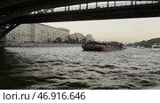 Beautiful summer landscapes and monuments taken from the river along which the boats go. Стоковое фото, фотограф David Kashakhi / Фотобанк Лори