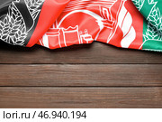 Флаг Афганистана на деревянном фоне. Стоковое фото, фотограф Pixel_shot / Фотобанк Лори