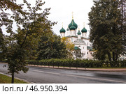 Church of Elijah the Prophet on a summer morning. Yaroslavl. A golden ring. Russia. Стоковое фото, фотограф Photojuli / Фотобанк Лори