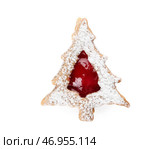 Вкусное печенье Linzer на белом фоне. Стоковое фото, фотограф Pixel_shot / Фотобанк Лори