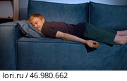 Feeling depressed, lack of motivation, sadness, boredom. Стоковое фото, фотограф David Kashakhi / Фотобанк Лори