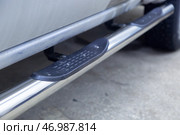 Protection of vehicle thresholds. Off-road tuning. Protection for the SUV. Стоковое фото, фотограф Александр Поташев / Фотобанк Лори