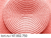 Увеличенное изображение кораллового материала из искусственного ротанга. Стоковое фото, фотограф Pixel_shot / Фотобанк Лори