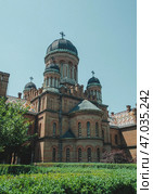 Chernivtsi National University named after Yuriy Fedkovych, details, historical places, travel, vacation, Ukraine (2021 год). Стоковое фото, фотограф Иван Грушевич / Фотобанк Лори