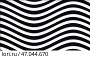 Abstract looping animation of moving wavy striped background. Стоковая иллюстрация, иллюстратор David Kashakhi / Фотобанк Лори