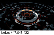 Equalizer with pulsation bass in center and bright neon geometric patterns around it. Стоковая иллюстрация, иллюстратор David Kashakhi / Фотобанк Лори
