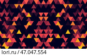 Abstract geometric shapes, abstract background from geometric shapes in seamless loop. Стоковая иллюстрация, иллюстратор David Kashakhi / Фотобанк Лори