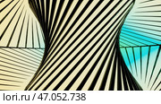 Hypnotic model of rotating torus with lines. Стоковая иллюстрация, иллюстратор David Kashakhi / Фотобанк Лори