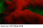 3D colored clouds move and pulsate in cyberspace. Стоковая иллюстрация, иллюстратор David Kashakhi / Фотобанк Лори