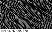 Bright red and dark black background on which bright white thin lines flicker and move like snakes. Стоковая иллюстрация, иллюстратор David Kashakhi / Фотобанк Лори